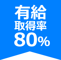 有給取得率80％