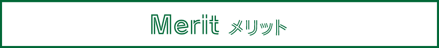 Merit メリット