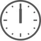 時計12:00です