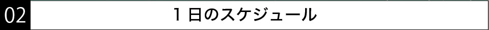 1日のスケジュール