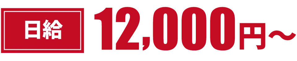 日給12,000円～
